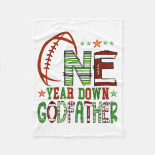 Godfather of The Birthday Boy 1 Year Old Birthday Fleece Blanket
