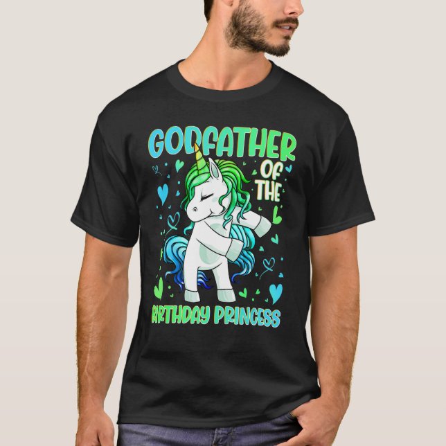 Godfather of the Birthday Party Princess Dabbing U T-Shirt (Front)