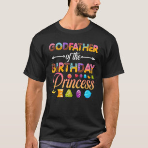 Godfather Of The Birthday Princess Doughnut Birthd T-Shirt