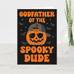 Godfather Of The Soky Dude Halloween Pumpkin Bday  Card