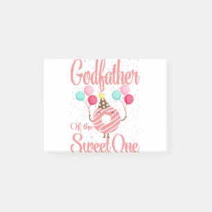 Godfather Of The Sweet One Family Matching 1st Post-it Notes