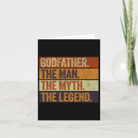 Godfather The Man The Myth The Legend Funny Retro 