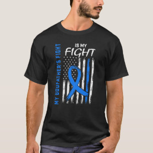 Godfather Type 2 Diabetes Awareness American Flag T-Shirt