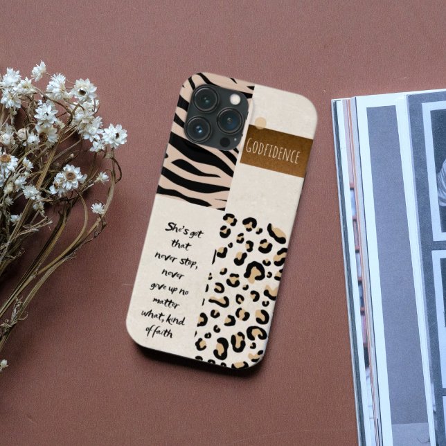 Godfidence faith christian pattern Case-Mate iPhone case (Creator Uploaded)