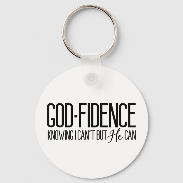 Godfidence Inspirational Keychain (Front)