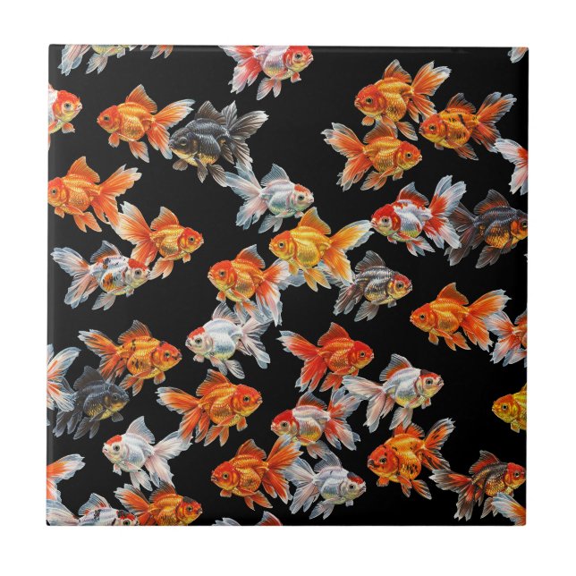 Godfish Parade Ceramic Tile (Front)