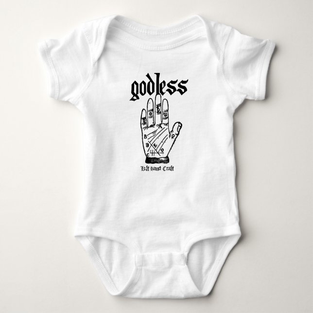 Godless Atheist Baby Bodysuit (Front)