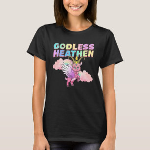 godless heathen baphomet apparel satanic apparel p T-Shirt