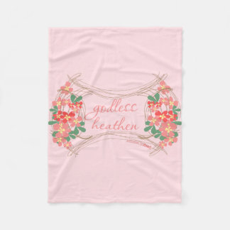 Godless Heathen Fleece Floral Blanket