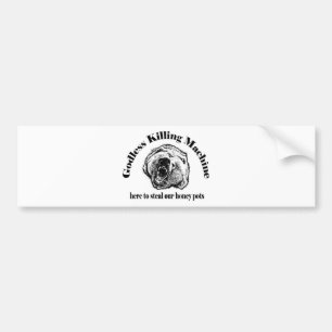 GODLESS KILLING MACHINE BUMPER STICKER