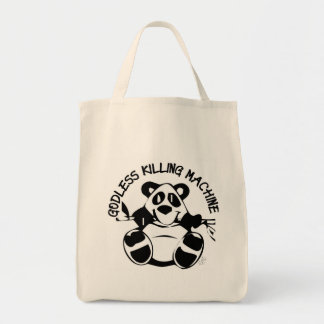 GODLESS KILLING MACHINE PANDA TOTE BAG