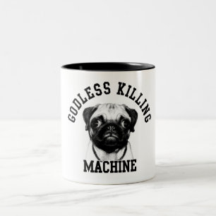 Godless killing machine Two-Tone coffee mug