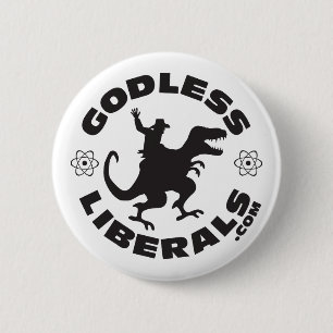 Godless Liberals Official Logo Button