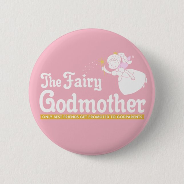 GodMother 6 Cm Round Badge (Front)