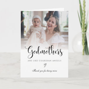 Godmother Angel Thank You Card