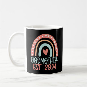 Godmother Funny Est 2024 Christening Gift Coffee Mug