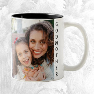 Godmother Mug! Sweet Photo  Two-Tone Coffee Mug