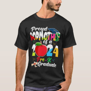 Godmother Of 2024 Pre-k Graduate Mothers Day Grad T-Shirt