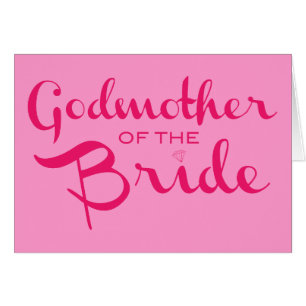 Godmother of Bride Hot Pink On Pink