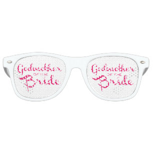 Godmother of Bride Pink Retro Sunglasses