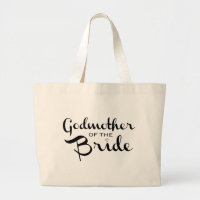 Godmother of Bride Tote Black