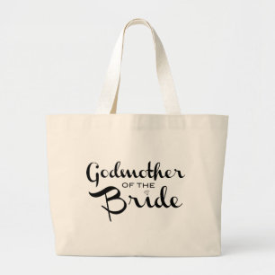 Godmother of Bride Tote Black