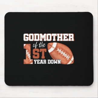 Godmother Of The 1 Year Old Birthday Football 1st  Mouse Pad