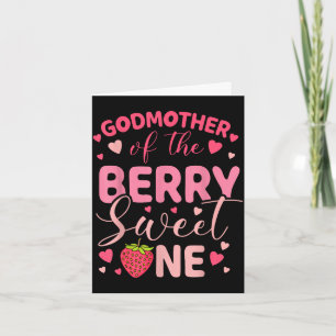 Godmother of the berry sweet one strawberry first card