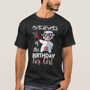 Godmother Of The Birthday Girl Family Cow First B T-Shirt