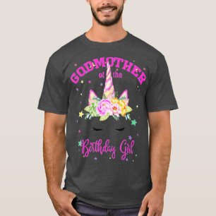 Godmother of the Birthday Girl! Unicorn Lashes Gi T-Shirt