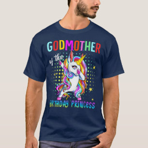 Godmother of the Birthday Princess Girl Dabbing Un T-Shirt