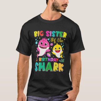 Godmother Of The Birthday Sharks Godparent Matchin T-Shirt
