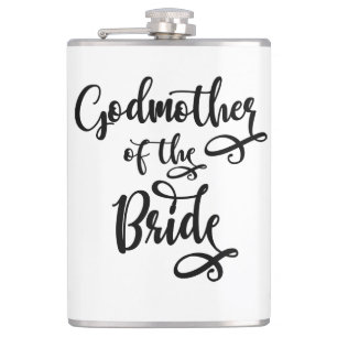 Godmother of the Bride Hip Flask