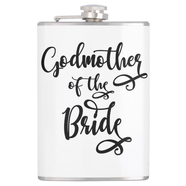Godmother of the Bride Hip Flask (Front)