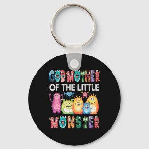 Godmother Of The Little Monster Kids 1st Birthday Key Ring