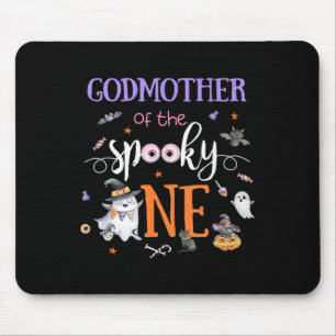Godmother Of The Spooky One Halloween Ghost 1st Y Mouse Pad