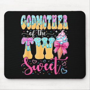 Godmother of The Two Sweet 2nd Birthday Girl Ice Mouse Pad