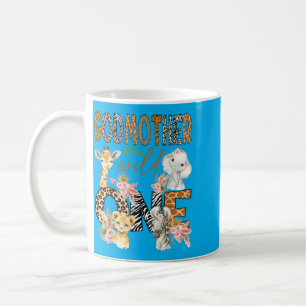 Godmother Of The Wild One 1st Birthday Boy Safari Coffee Mug