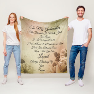 Godmother Personalise Fleece Blanket