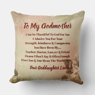 Godmother Personalise Throw Pillow