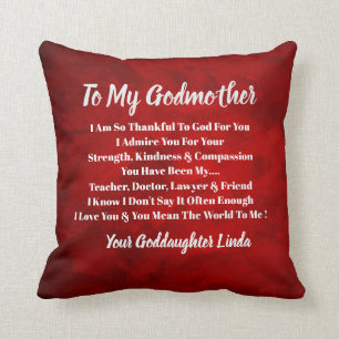 Godmother Personalize Throw Pillow
