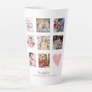 GODMOTHER PHOTO COLLAGE Gift with verse can edit Latte Mug