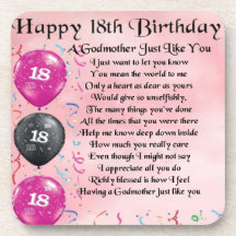 Godmother poem - 18th Birthday