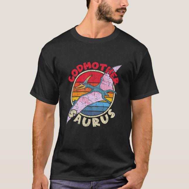 Godmother Saurus I Pterodactylus I Family Matching T-Shirt (Front)