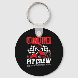 Godmother T Crew Racing Family Race Car Birthday B Key Ring
