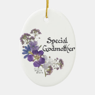 Godmother tribute ceramic tree decoration