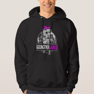 Godmothersaurus rex Dinosaur Godmother Godparents Hoodie