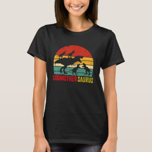 Godmothersaurus Rex Dinosaur Godmother Saurus Fami T-Shirt