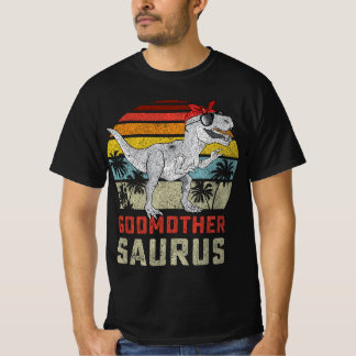 Godmothersaurus T Rex Dinosaur Godmother Saurus Fa T-Shirt