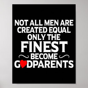 Godparent New First Time Godmother Godfather To Be Poster